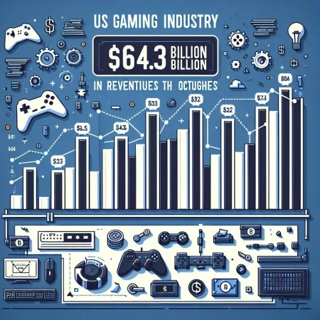 US Gaming Industry Achieves Record $64.3 Billion in Revenues Through October 2023